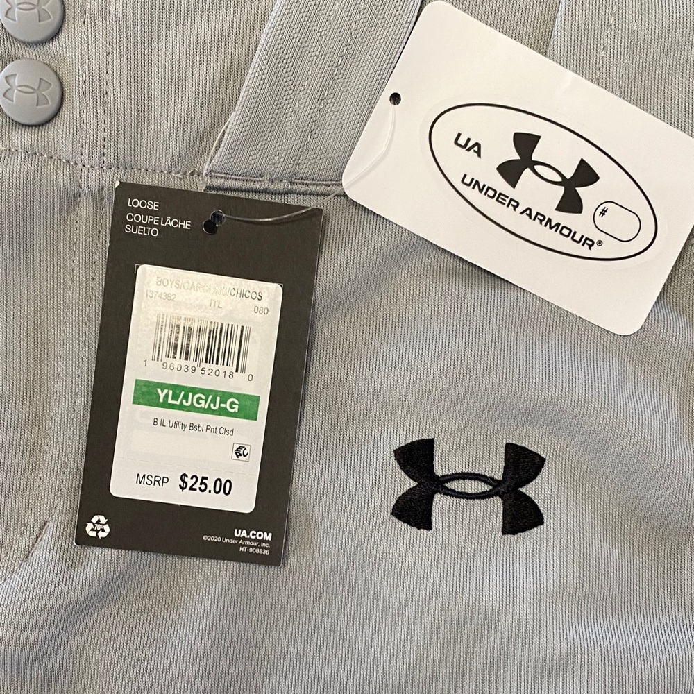 Under Armour Light Gray Polo with Black Logo